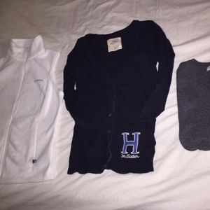 Columbia Fleece Hollister Cardigan V Neck XS S M